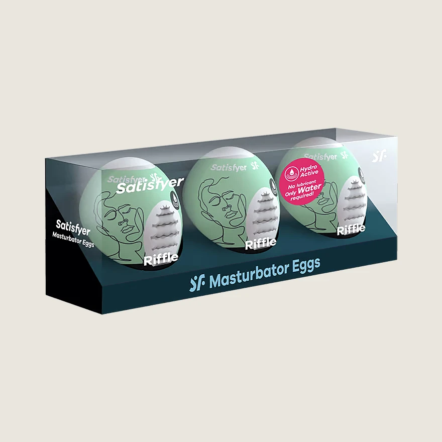 Satisfyer Egg Masturbator 3-piece set - Riffle